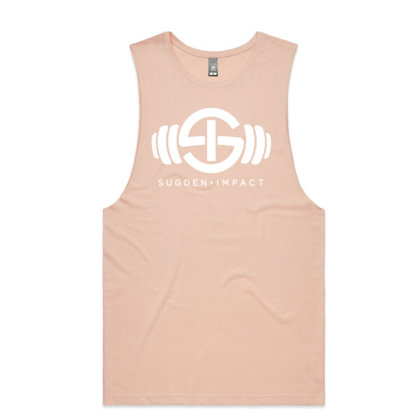 Men's Singlet White Logo Thumbnail