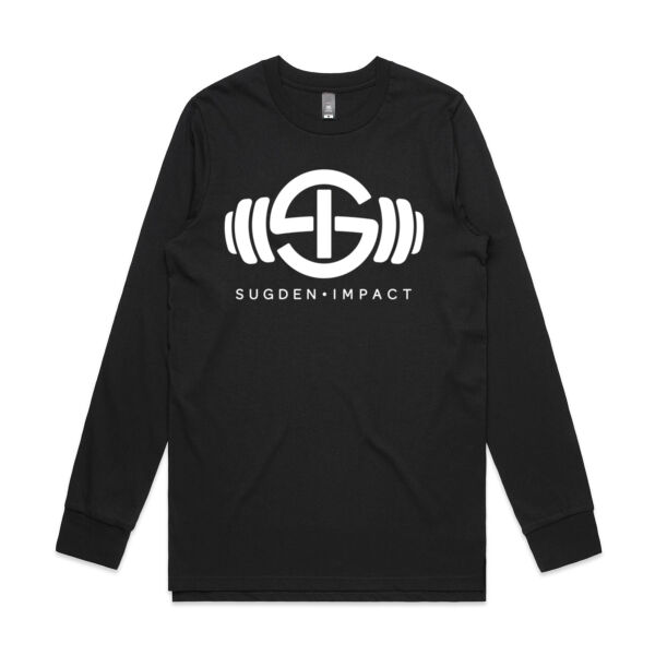 Men's Long Sleeve White Logo Thumbnail